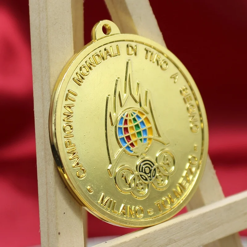 Custom Gold Metal Award Medals for Shooting World Cup