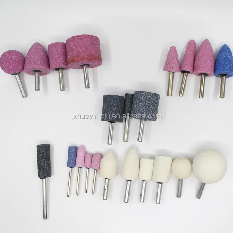 OEM alumina vitrified die grinder mounted points for engraving burrs