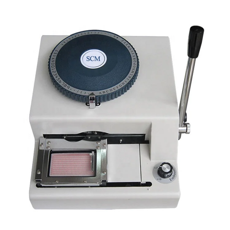 China factory wholesale Manual Plastic Card Embosser PVC card Magnetic Embossing Machine