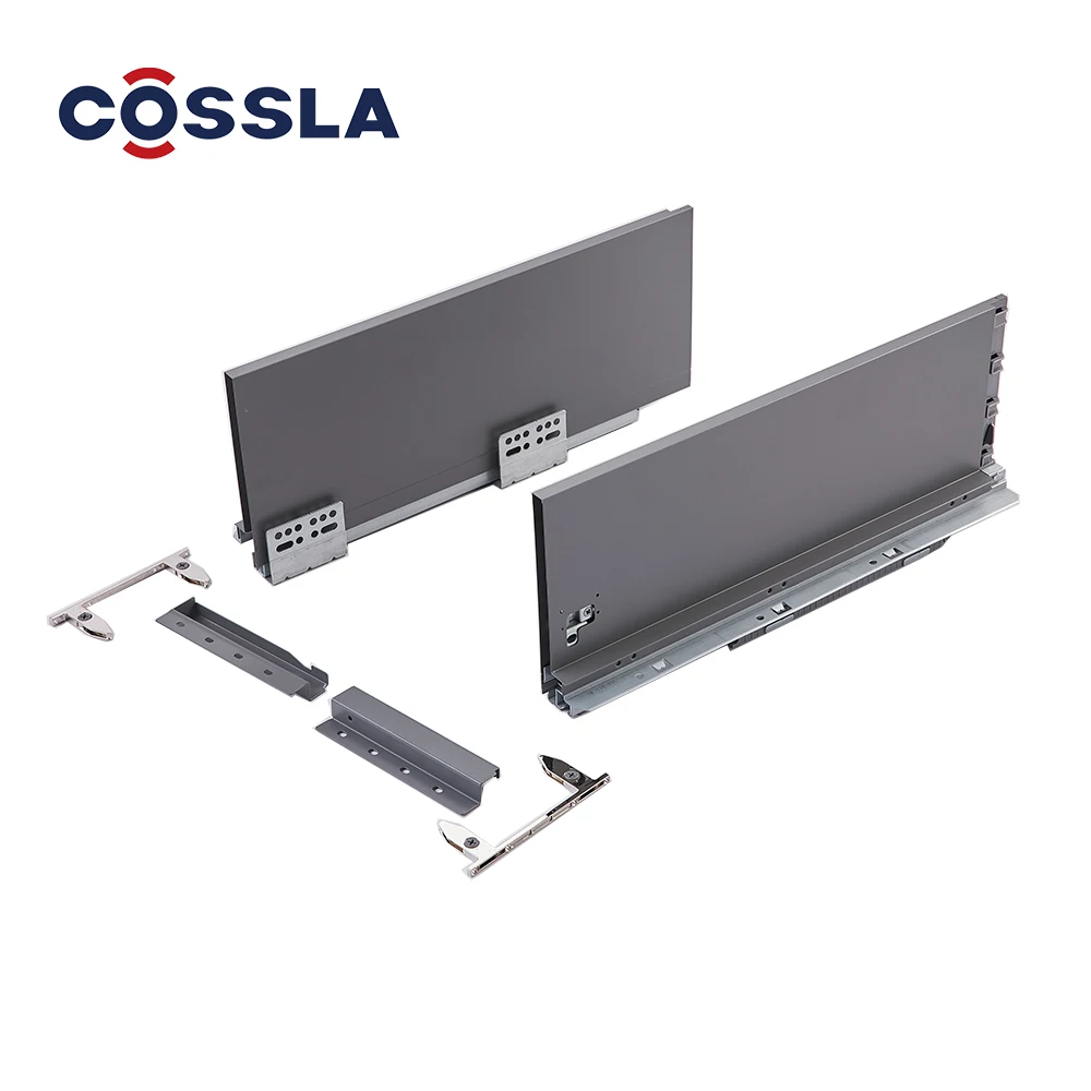 
Cossla Soft Closing Double Wall Drawer Slide Slim Metal Drawer Box 