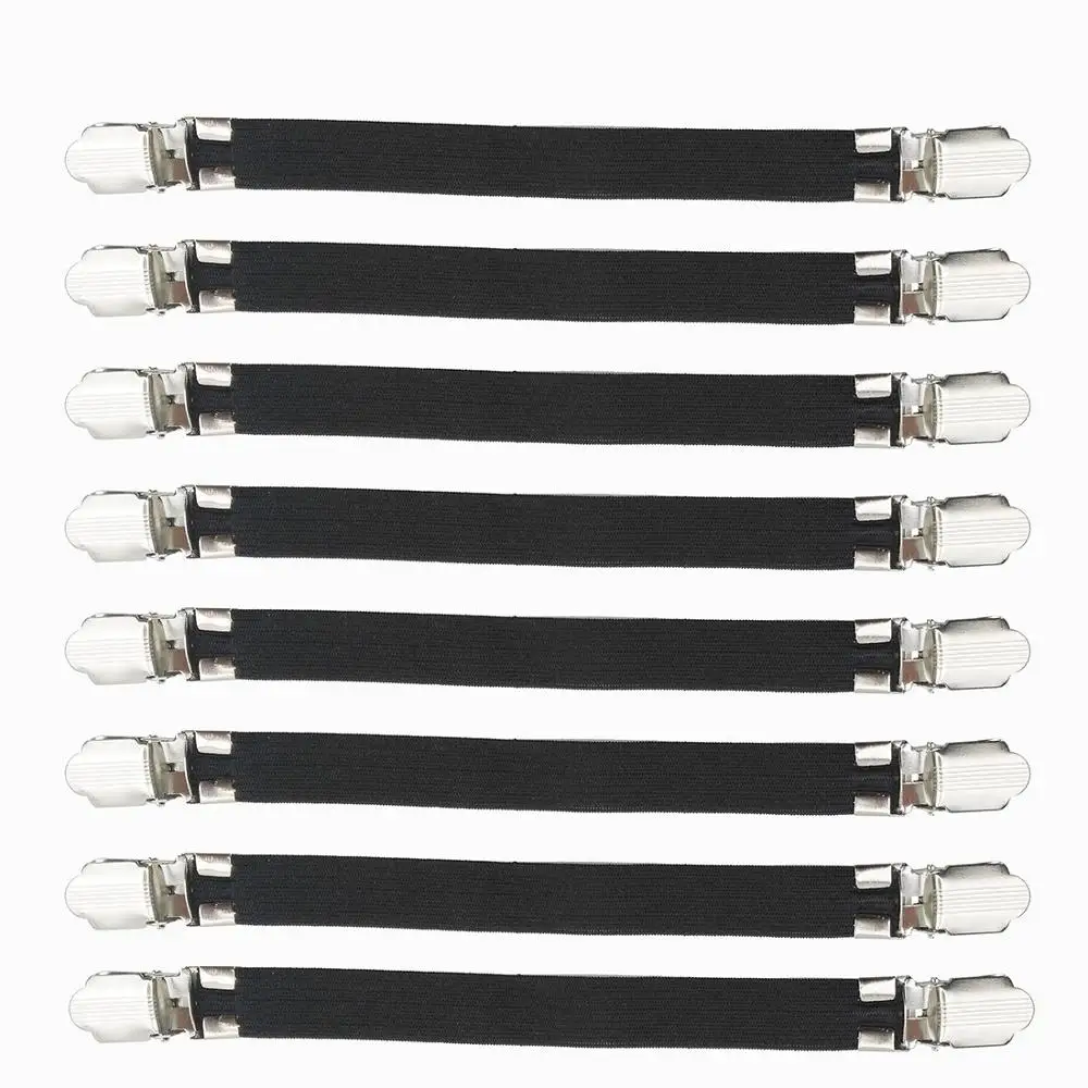 Sheet Straps Fitted Sheet Band Adjustable Bed Corner Holder Elastic Fasteners Clips Grippers Mattress Pad Cover Suspenders