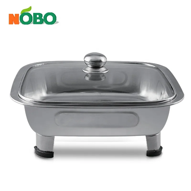 Commercial Kitchen Equipment Square Dish Buffet Tray/Chafing Dishes With Lid