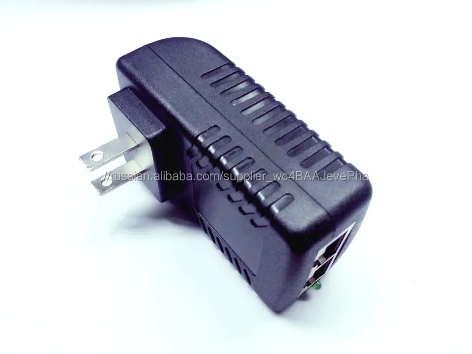 PoE инжектор 24Vdc 15W адаптер PoE пассивный сплиттер PoE для камеры CCTV / PoE коммутатор / IP-телефон