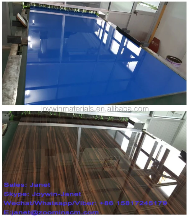 
high bright wood grain melamine laminated particle board sheet for kitchen cabinet 