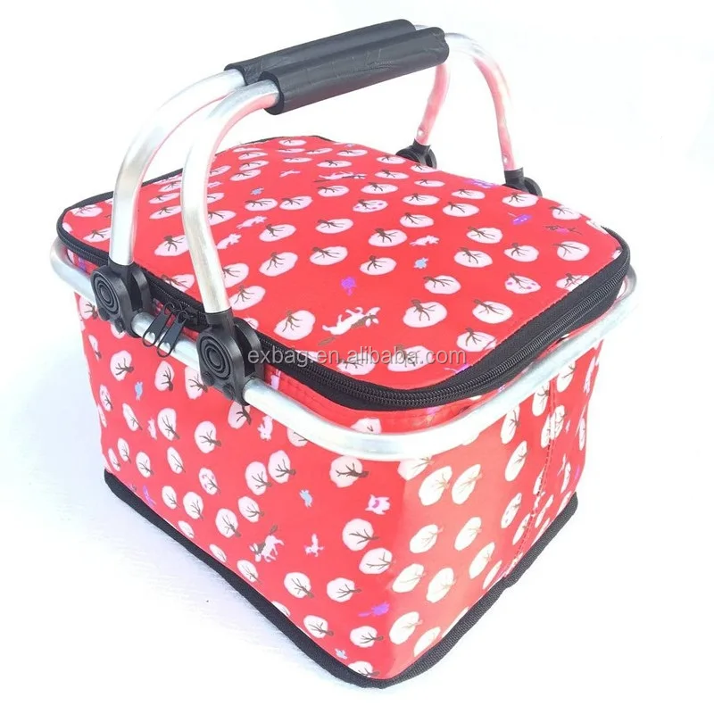 
Large aluminum frame shopping basket for seafood cool 