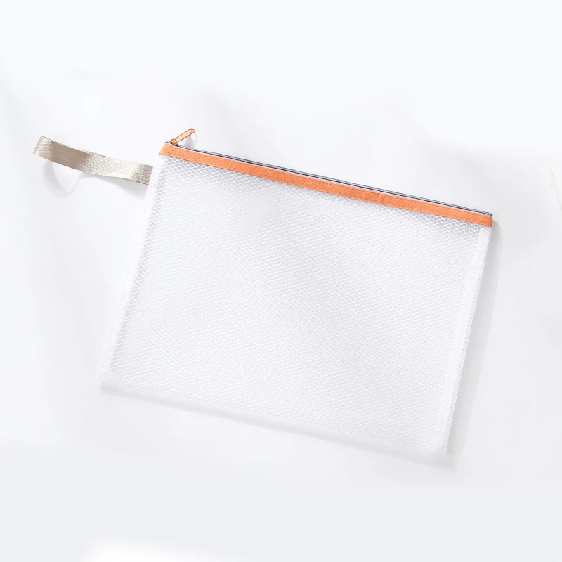 Канцелярские Товары для офиса, оптовая продажа, экологически чистая пластиковая прозрачная застежка-молния A4, дорожная папка для хранения документов, сумка-папка