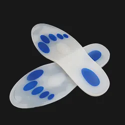 Foot Soft Massage Pure Silicon Insoles Silicon Inserts Orthopedic Shoe Insoles