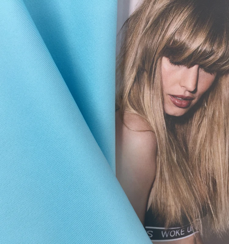 Polyester  Microfiber Weft Spandex Fabric For Underwear sports suit dress wear  athletic wear yoga  elasticity soft
