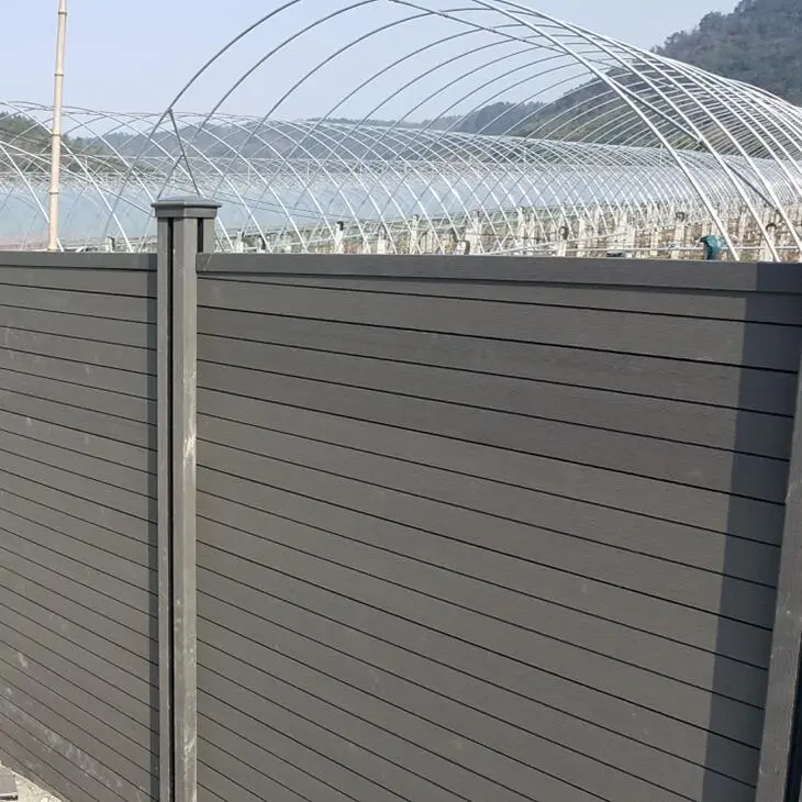 wood plastic composite wood  fence  for garden fence better than vinyl pvc fence