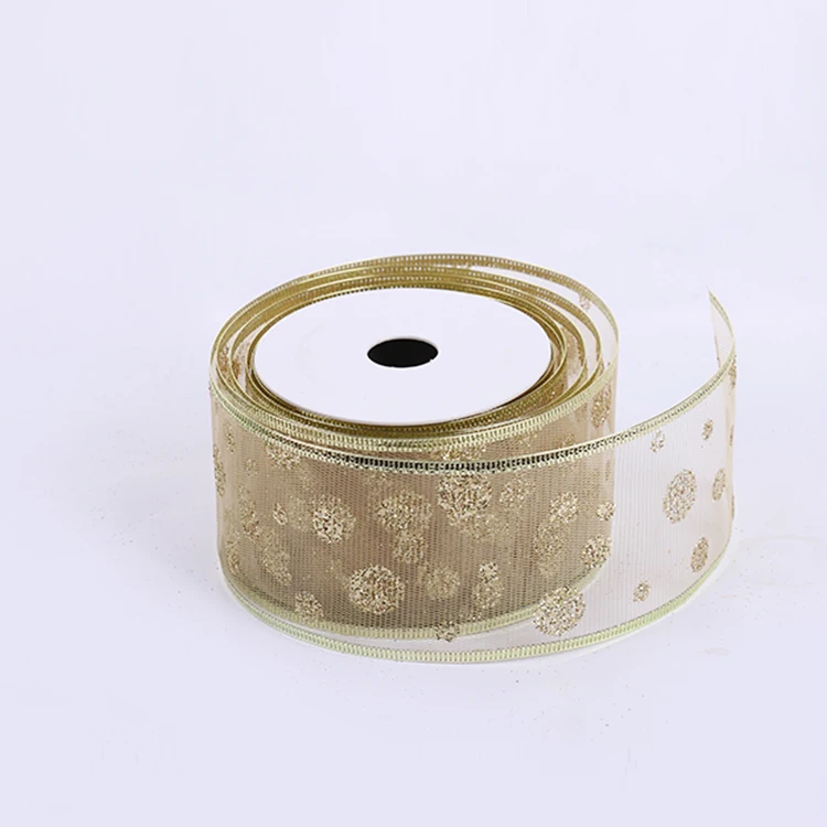 
Hot Selling Wholesale Hand Dyed Mesh Organza Silk Ribbon For Birthday Party Decoration 