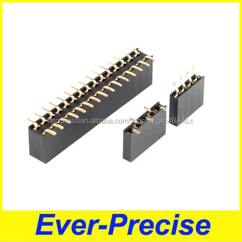 Двухрядные SMT 1.27 мм 2.0 мм 2.54 мм Женский Штыревые