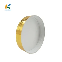 92mm UV electroplated plastic wide mouth bottle cap for cans for cosmetic packaging