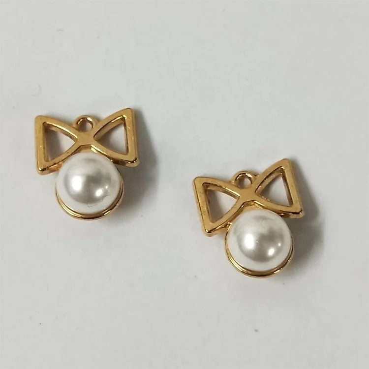 With pearl glass diamond metal label Pants Jeans brand logo sign shoe trademark garment badge