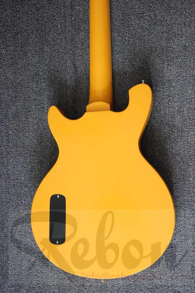 Weifang Rebon 6 String LP junior P90 pickup electric guitar in yellow colour