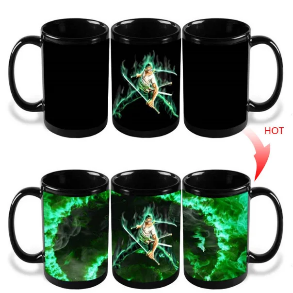 11oz Magic Coffee Heat Sensitive Mug Color Changing Heat Cup ,ceramic coffee mugs