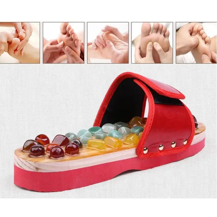 
Amazing acupuncture pulse massager infrared foot reflexology foot slippers 