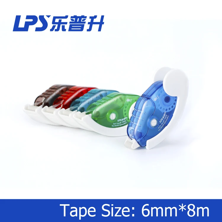 Manufacturer Glue Tape Roller of Double Sided Adhesive Glue Tape Runner No.203 China 6mmx8m CN;GUA Assorted Colors Stick 203 LPS