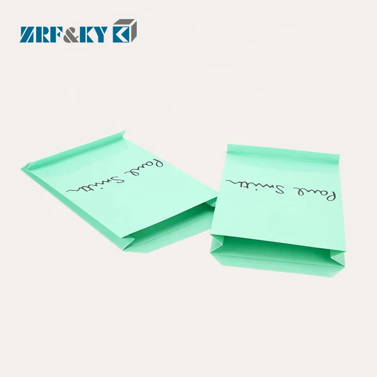 Wholesale Printing Art Coated Kraft White Card Paper Packaging Pocket Envelope Bags For Clothing Shirts Shopping Gift