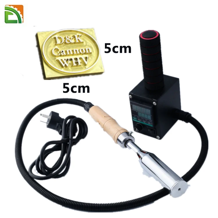 Low price handheld hot stamp machine for leather wood plastic