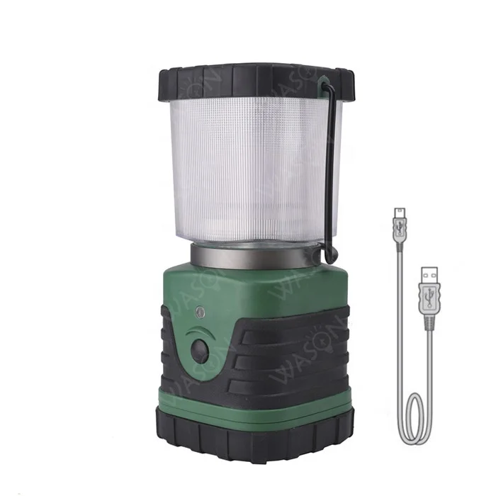 Amazon hottest manufacturer 500 lumens 4 modes strong light micro USB rechargeable square camping led lantern with portable hook