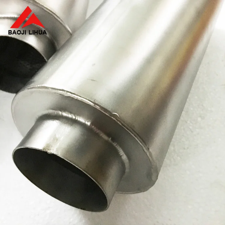ti exhaust muffler motorcycle dia 50mm 60mm 70mm two tips
