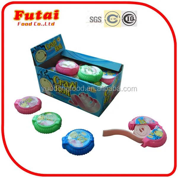 12g Boxed mix fruity flavor natural OEM chewing gum roll