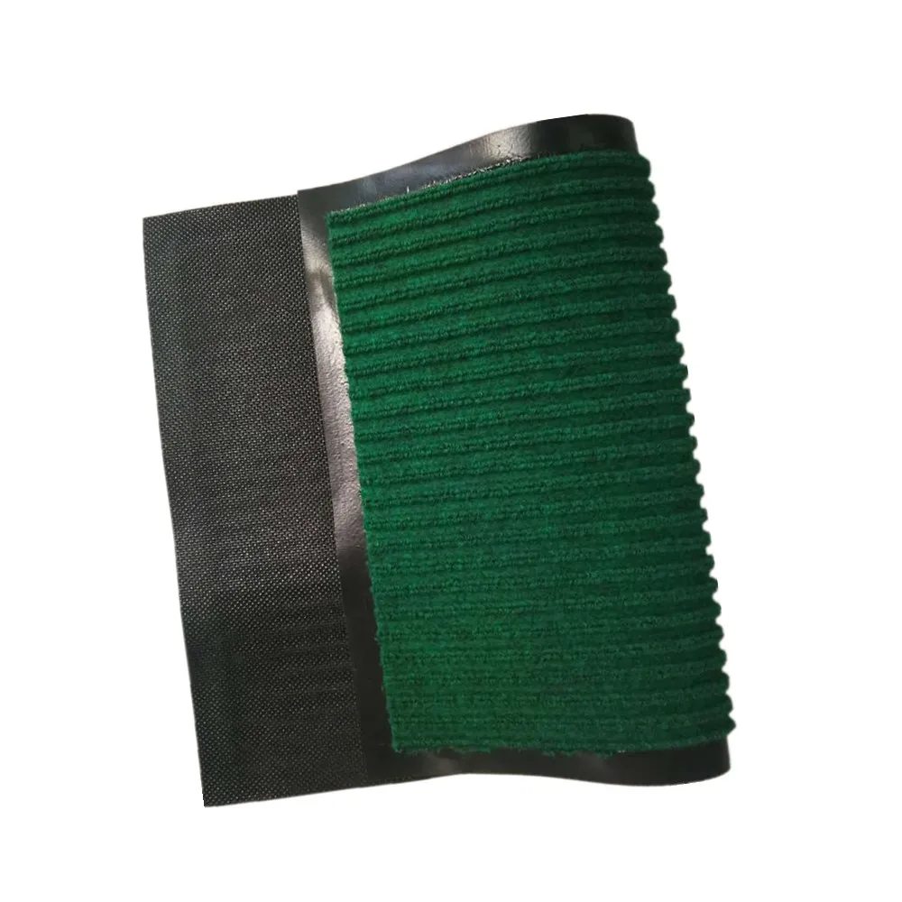 Best качество ПВХ назад полиэстер двойной полосатый двери Коврики для дома 60*90 см