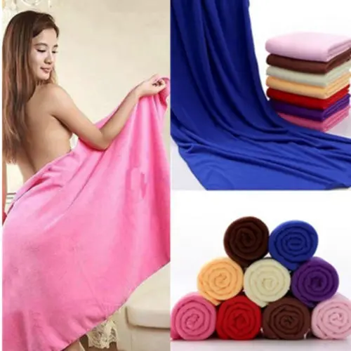 Large 100% Cotton Quick Dry Microfiber Beach Bath Towel