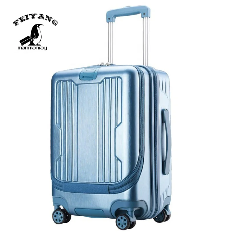 2019 Popular abs suitcase zipper luggage set factory