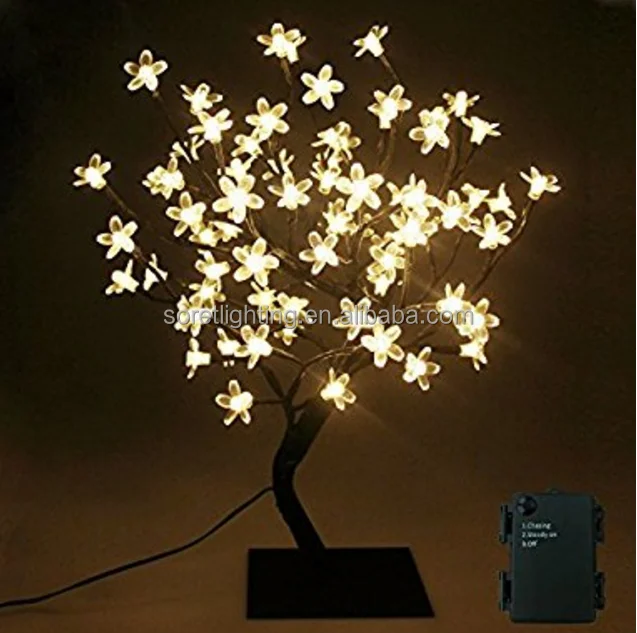 45cm Cherry Blossom Tree Light With 72 LED Fairy Lights Battery Operated Ideal For Home Christmas Party Wedding decoration