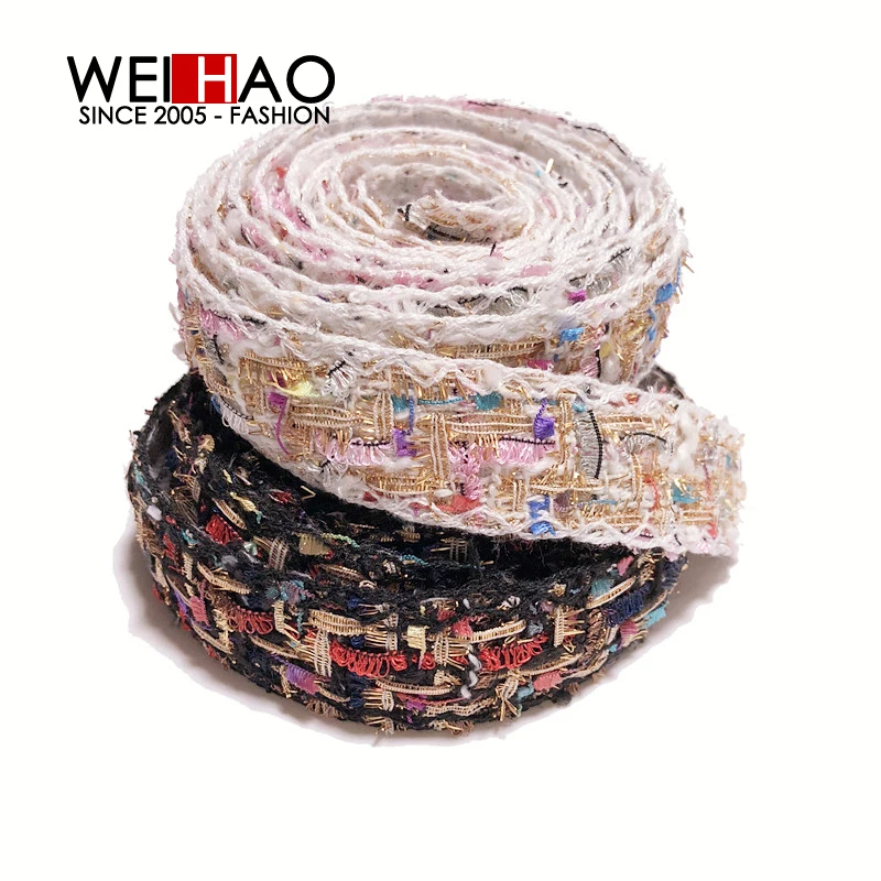 
Ethnic lace tape/ color lace trims for garments /metalic yarns colorful lace band 