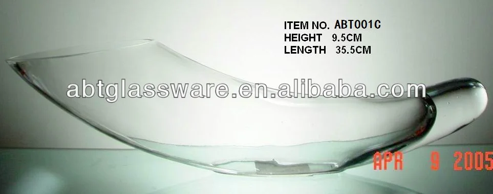 Colorful horn shape glass vase horn shot glass