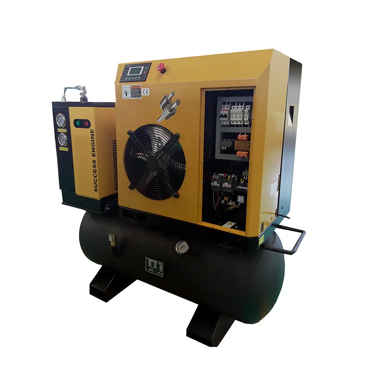 4~11kw Integrated small electric Screw air Compressor with Tank and Dryer (60427319539)