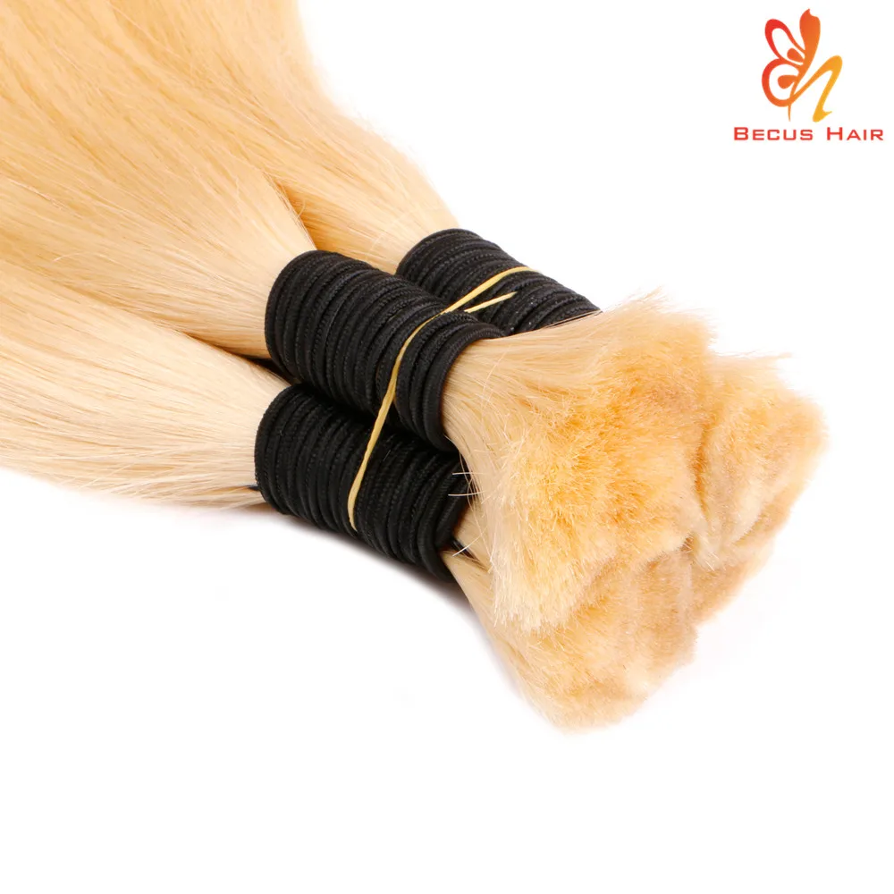 Human bulk wholesale virgin hair bulk ash blonde Russian hair extensions suppliers raw Indian hair bulk