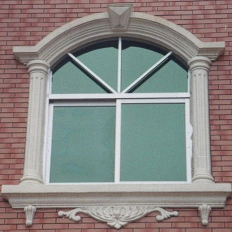 Stone Windows Frame Natural Good Quality Durable Waterproof Hanging Hotel European Fiberglass Window Moulding 10 PCS