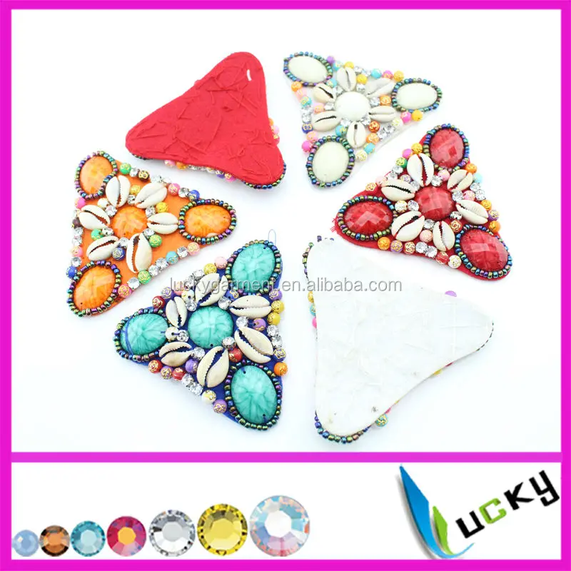 
2014 New Design 100% handmade beads applique with sew on rhinestone crystal strass for clothes wedding shoe decoration 