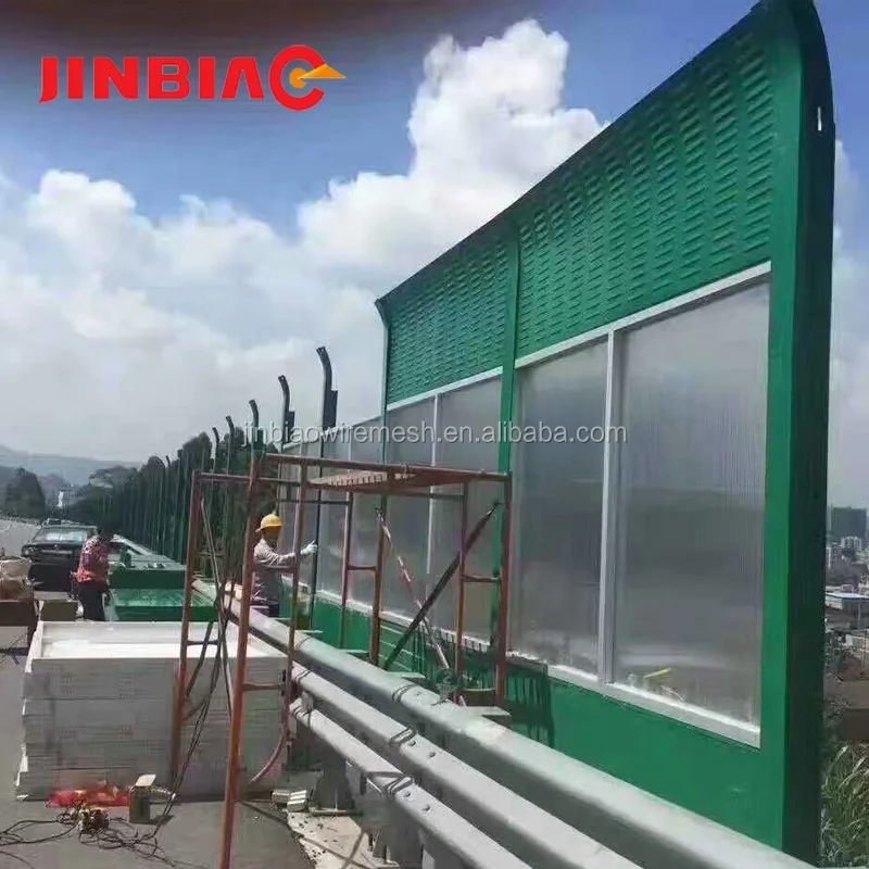 Outdoor Noise reduction polycarbonate noise barrier