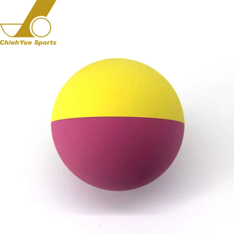 
Yellow Hollow Rubber Bounce Toy Ball For Dog 