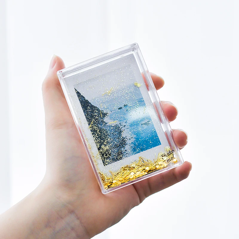 Рамка для снега, блестящая акриловая рамка для мини-пленки, фотография 300 fujifilm instax mini 9
