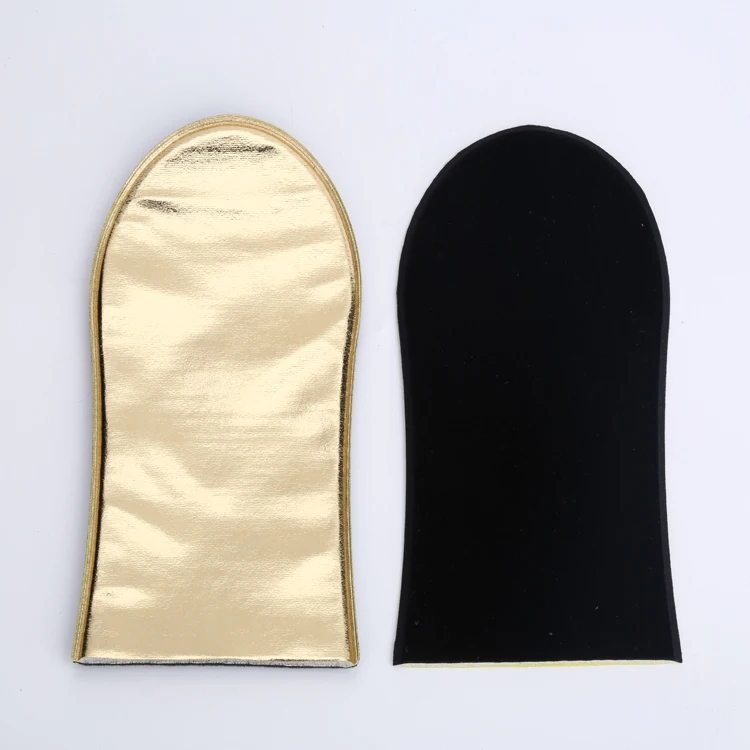 Gold Sunless Tanning Mitts for Applying Self-Tanners
