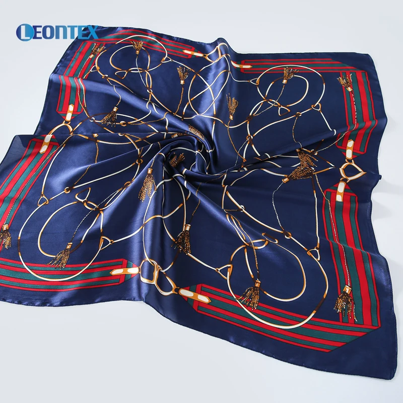 Низкая цена, полиэстер, шелк, индивидуальный принт, квадратный женский шарф