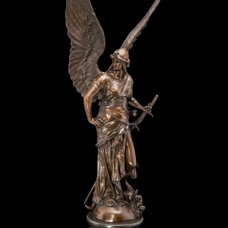 Soldier Statue Sculpture in Cast Bronze For Gift