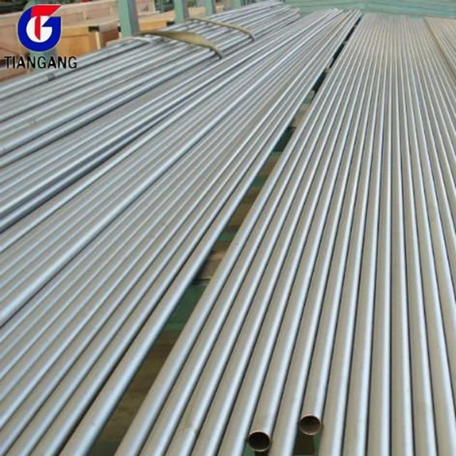 Industrial Pickled or sand blasted welded titanium pipe for heat exchanger