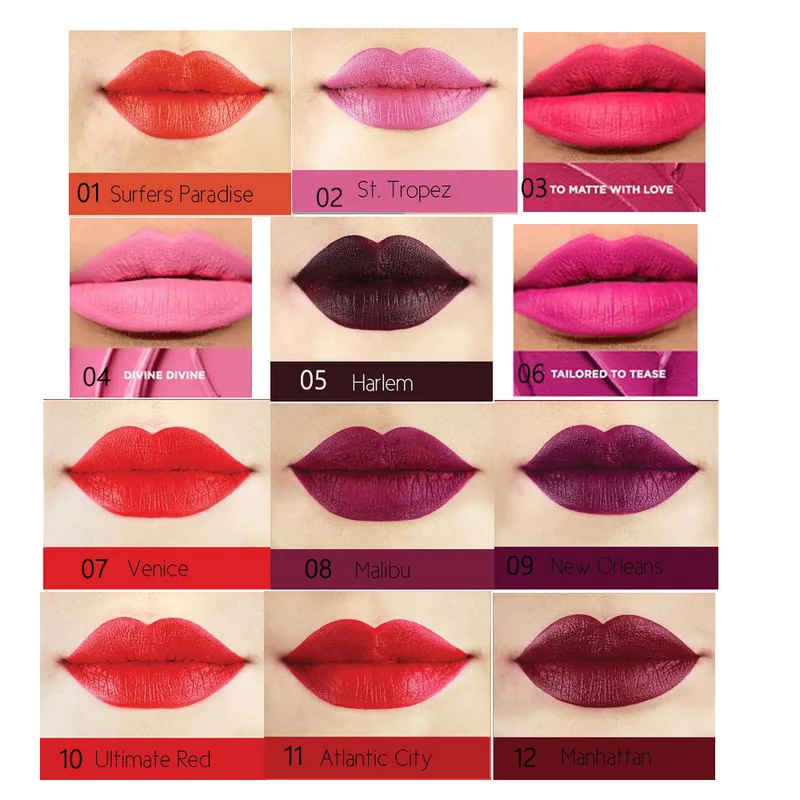 Wholesale Custom Lipstick Black Lipstick Tube Waterproof Make Your Own Organic Matte Private Label Lipstick