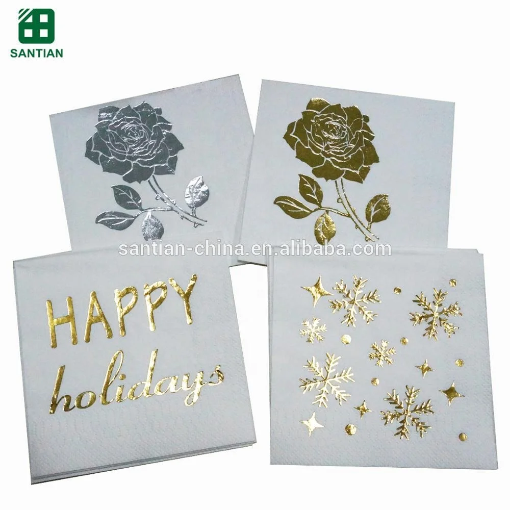 Rose Gold  Paper Napkins custom wholesale