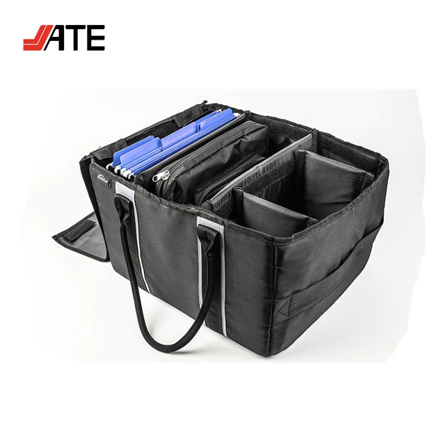 Черный Органайзер, Портативная Сумка-тоут, сумка для файлов на молнии