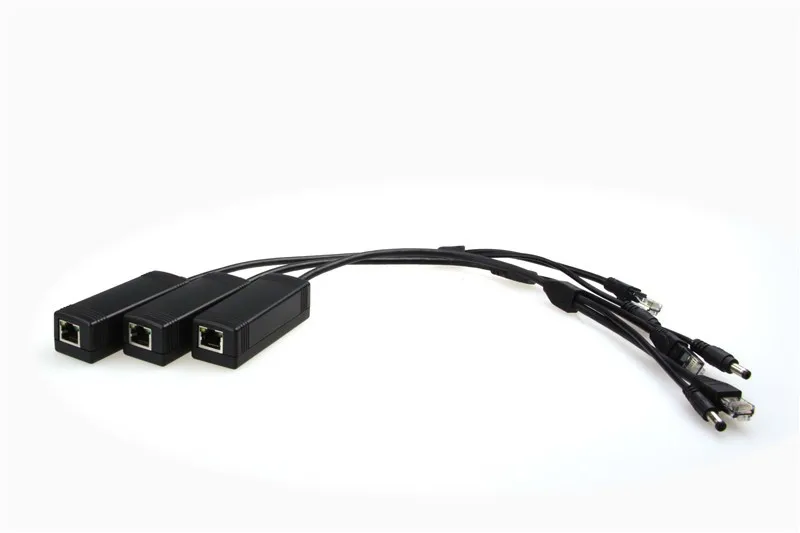 Пассивное питание через Ethernet PoE адаптер Инжектор + Сплиттер Комплект 5 в 12 В 24