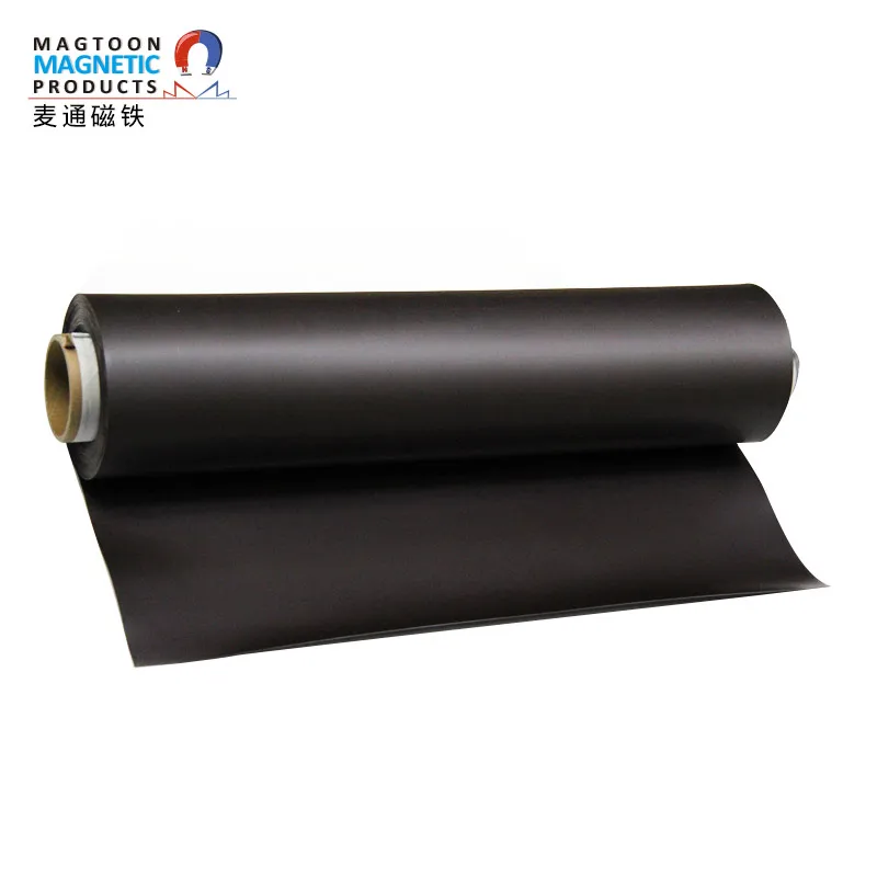 Magnetic rubber roll  isotropic rubber magnetic roll  Double-sided adhesive is attached to the rubber magnetic sheet