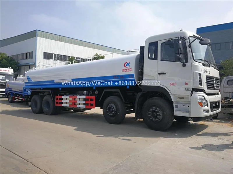 Heavy duty Dongfeng 8x4 drinking water supply 25000 - 35000 liter water tank truck