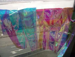 Rainbow Iridescent Mylar Window Film Use in Glass and Acrylic Panel